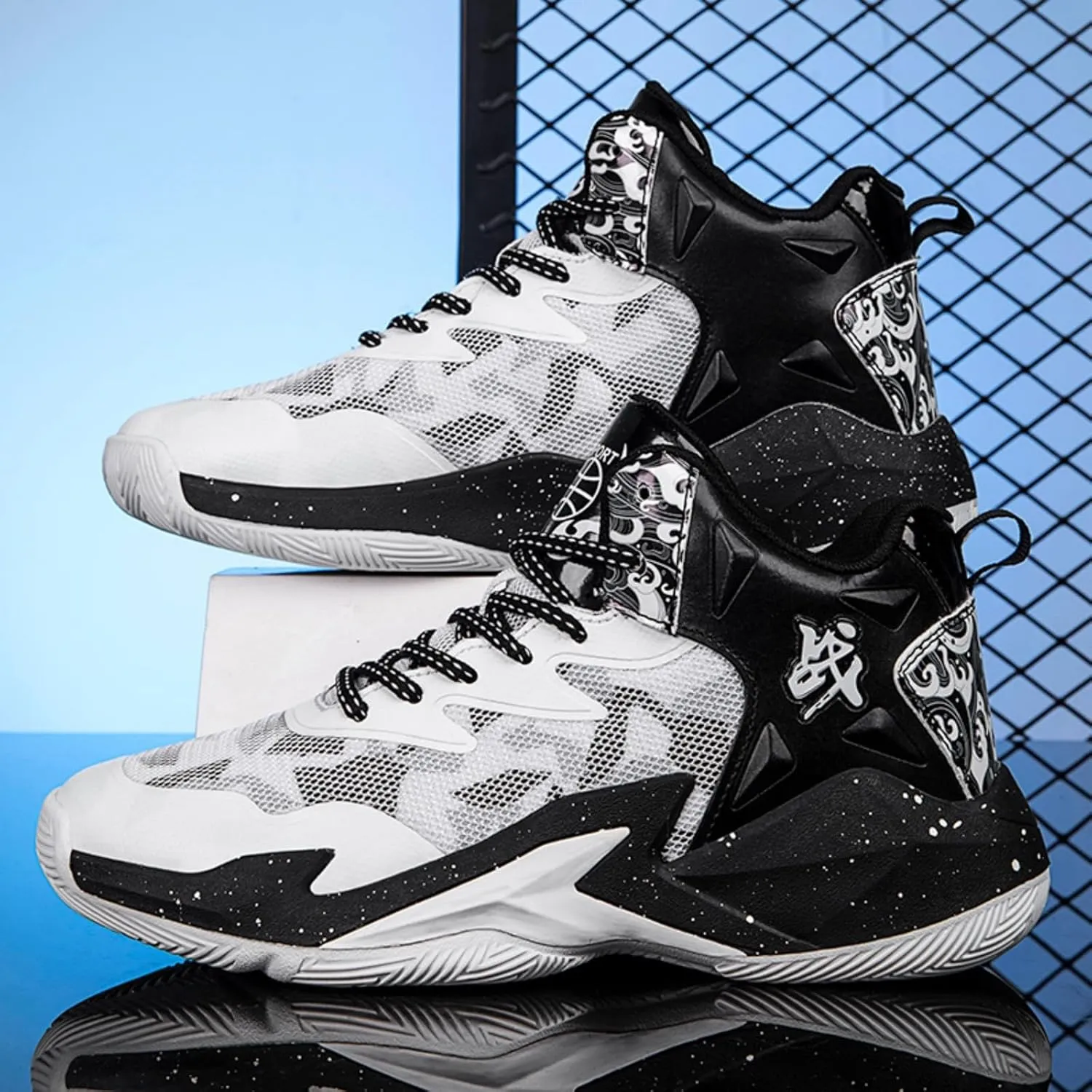 New Flying Woven Fashion Basketball Shoes