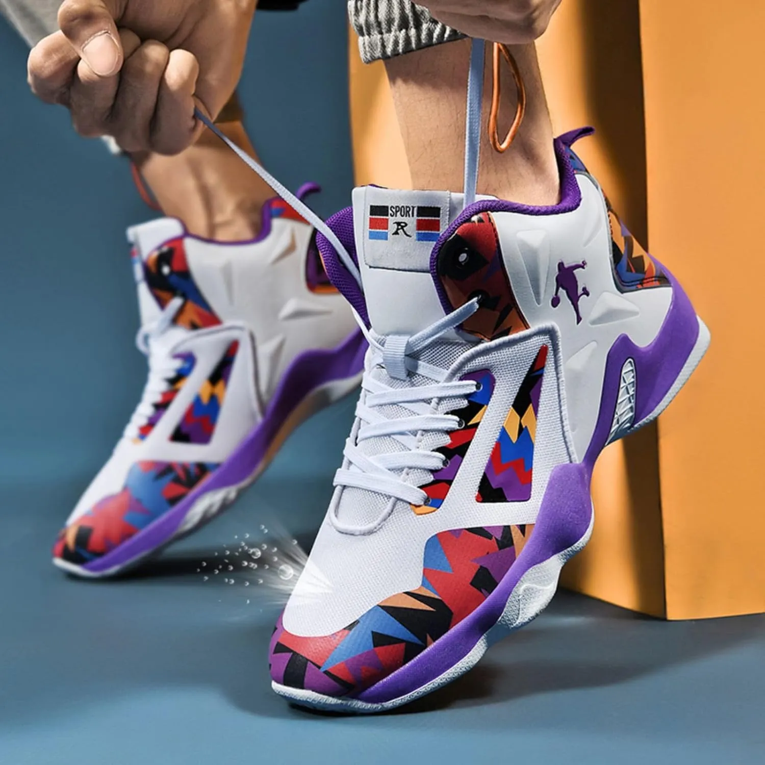 New Flying Woven Fashion Basketball Shoes