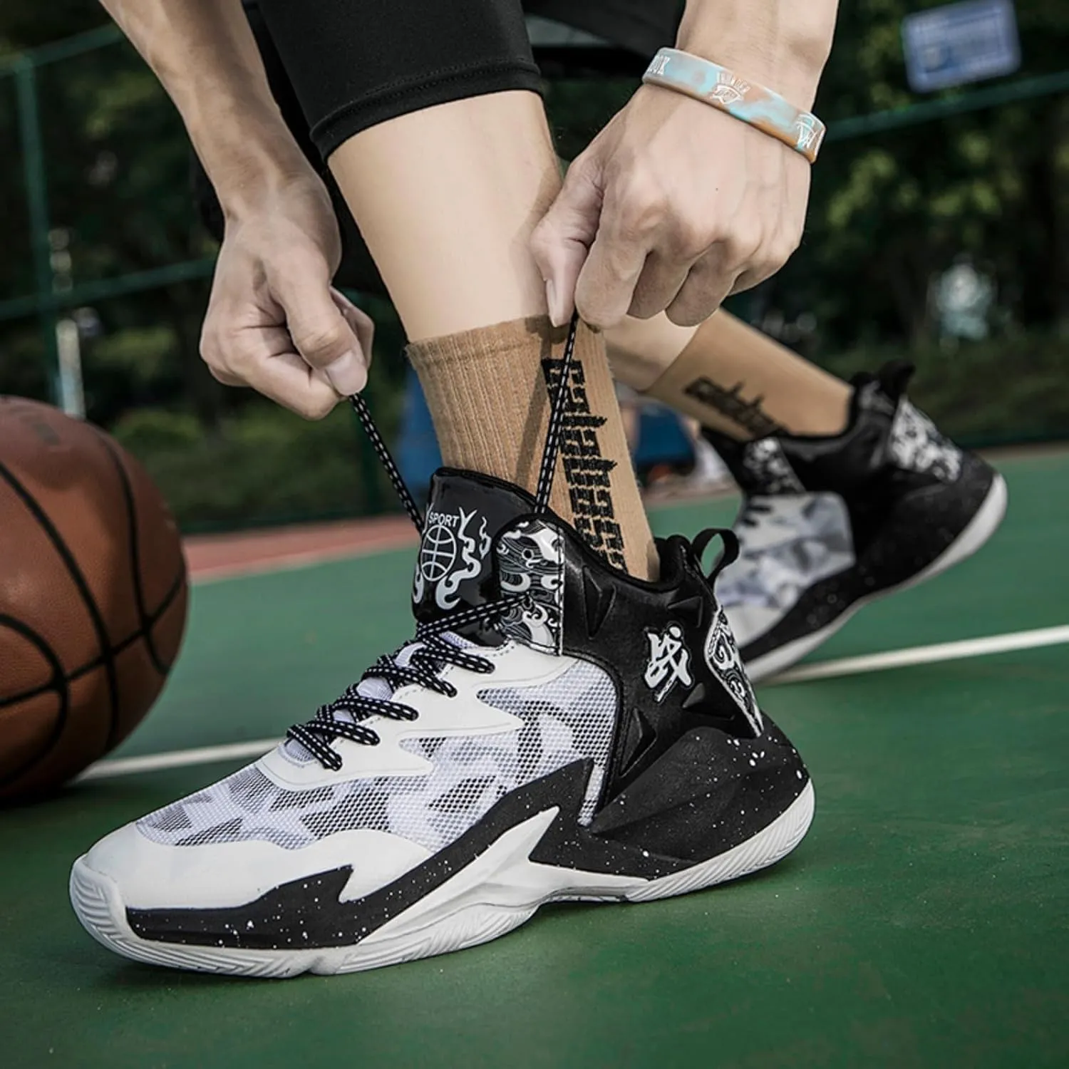New Flying Woven Fashion Basketball Shoes