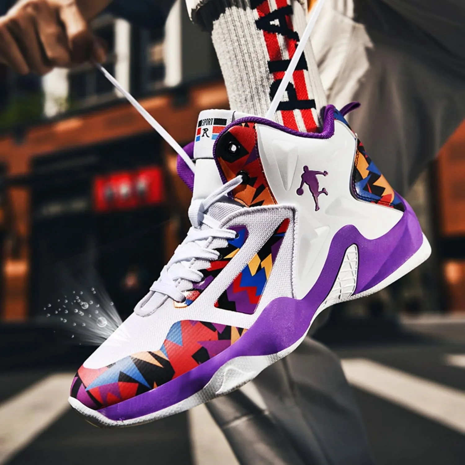 New Flying Woven Fashion Basketball Shoes