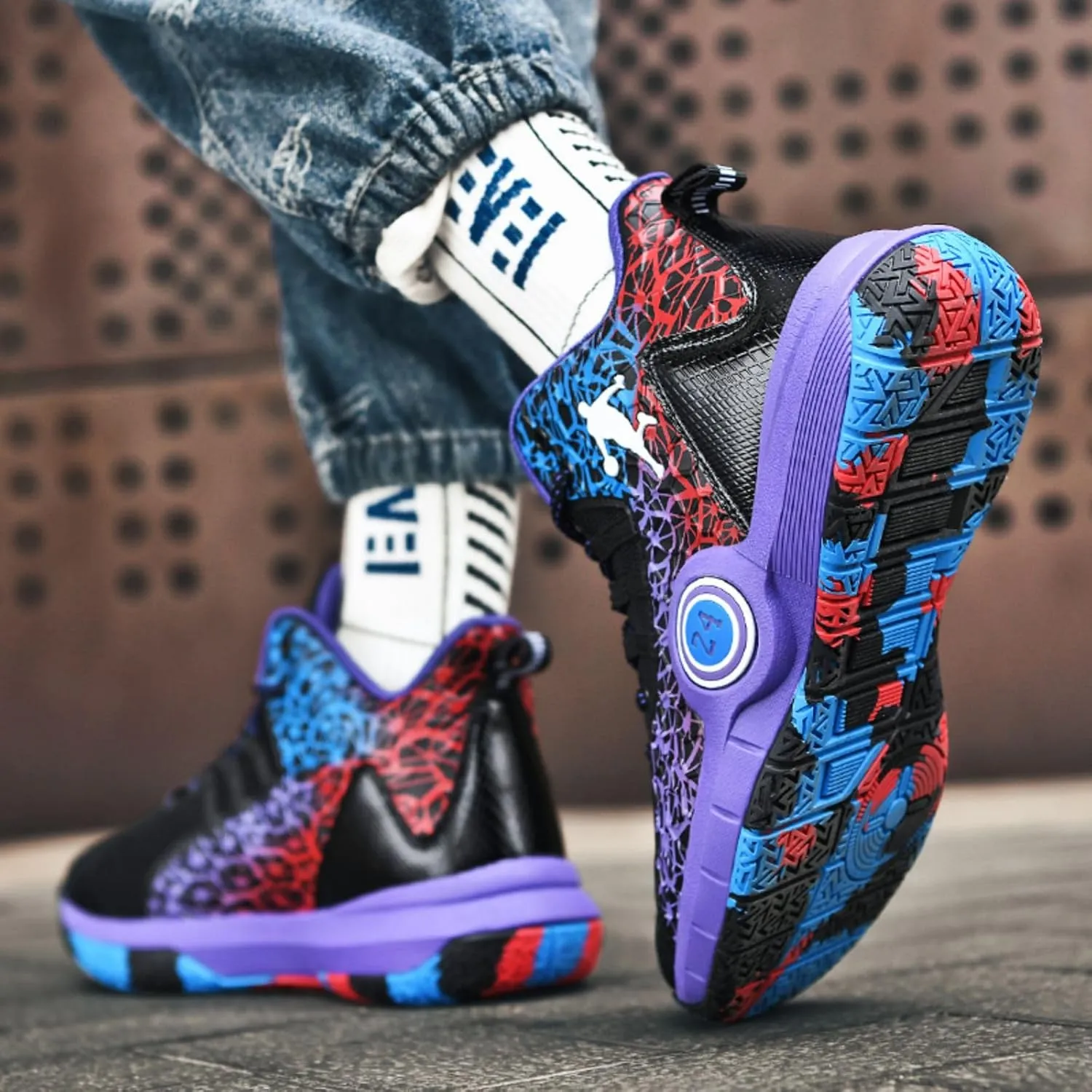 New Flying Woven Fashion Basketball Shoes
