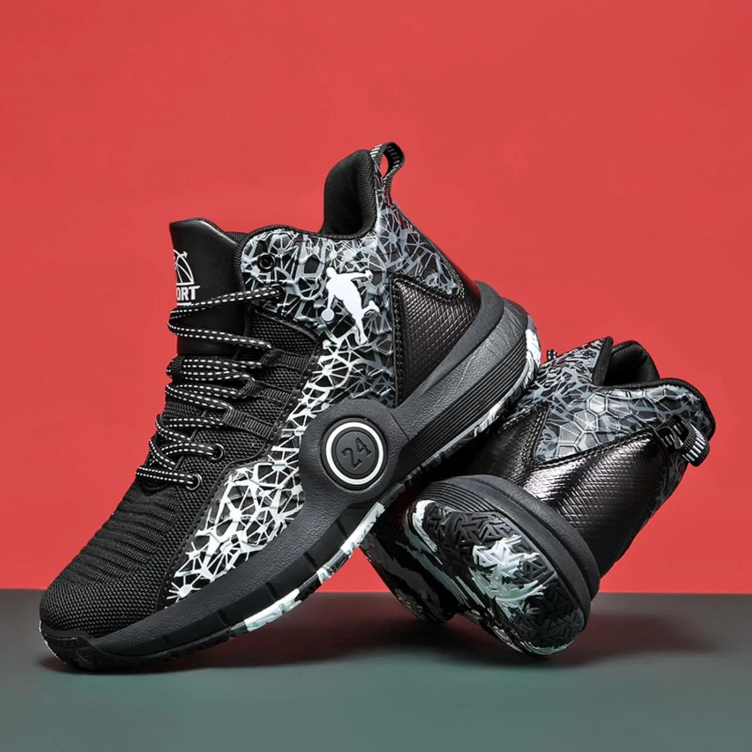 New Flying Woven Fashion Basketball Shoes