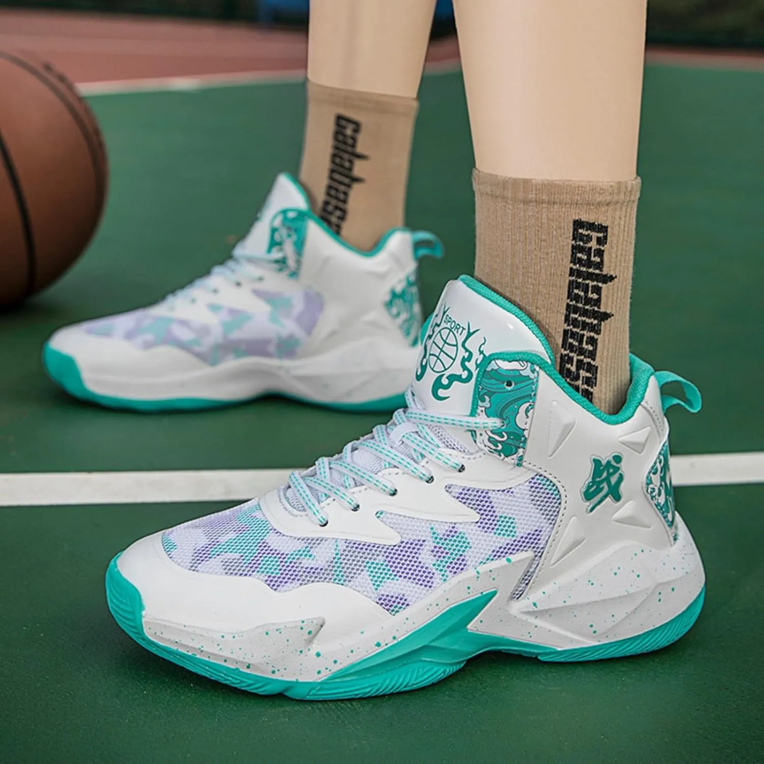 New Flying Woven Fashion Basketball Shoes