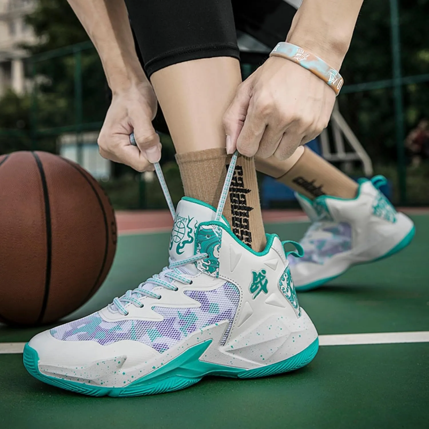 New Flying Woven Fashion Basketball Shoes