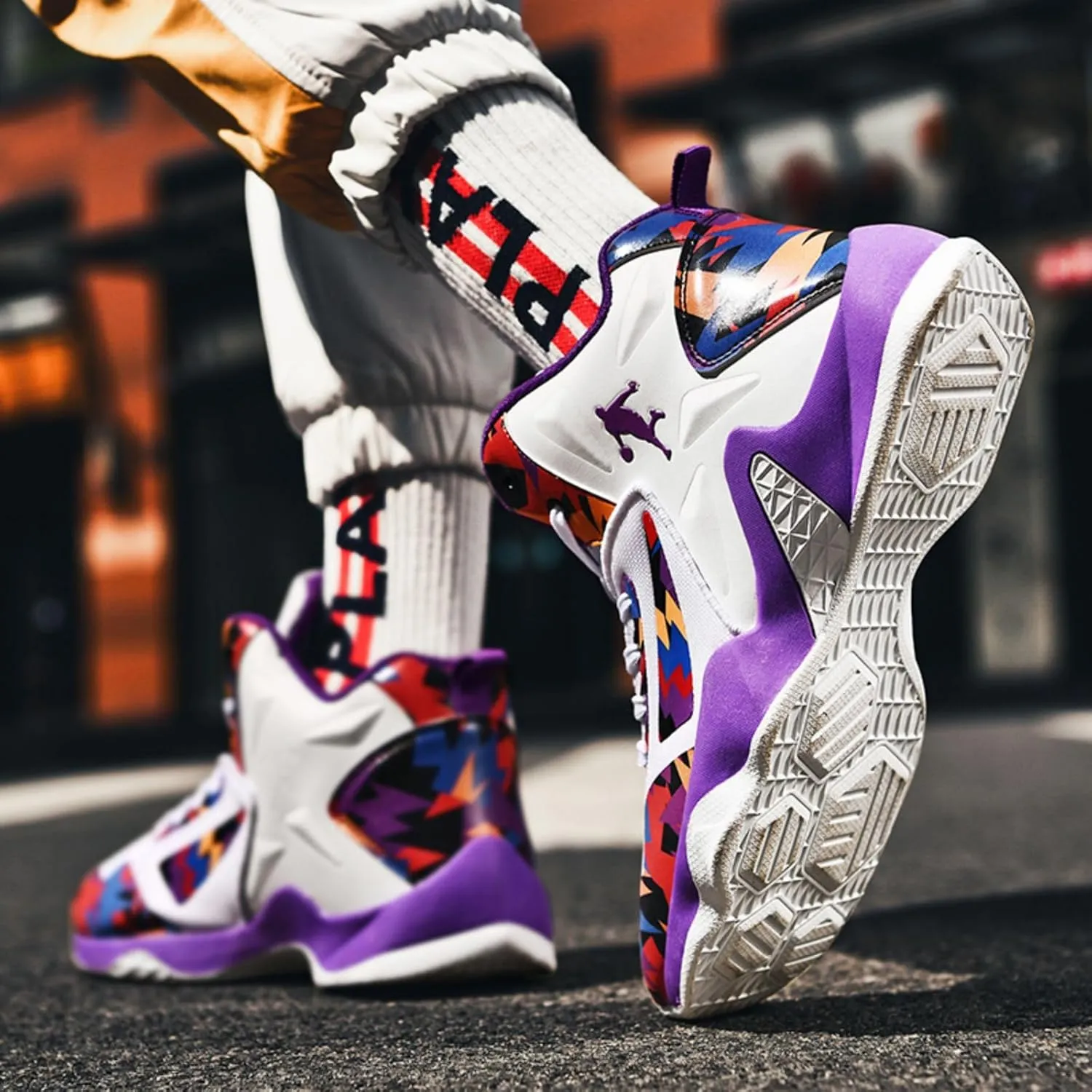 New Flying Woven Fashion Basketball Shoes