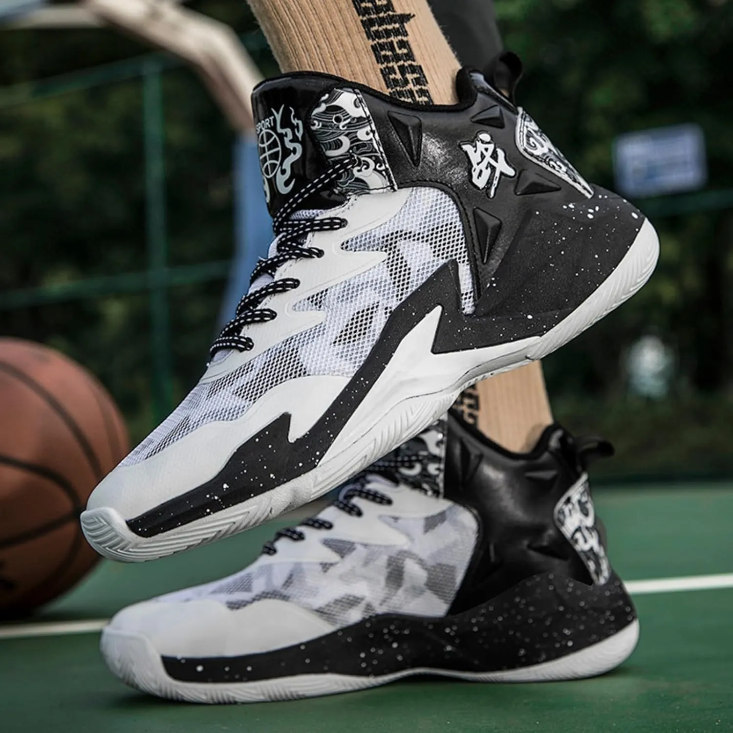 New Flying Woven Fashion Basketball Shoes