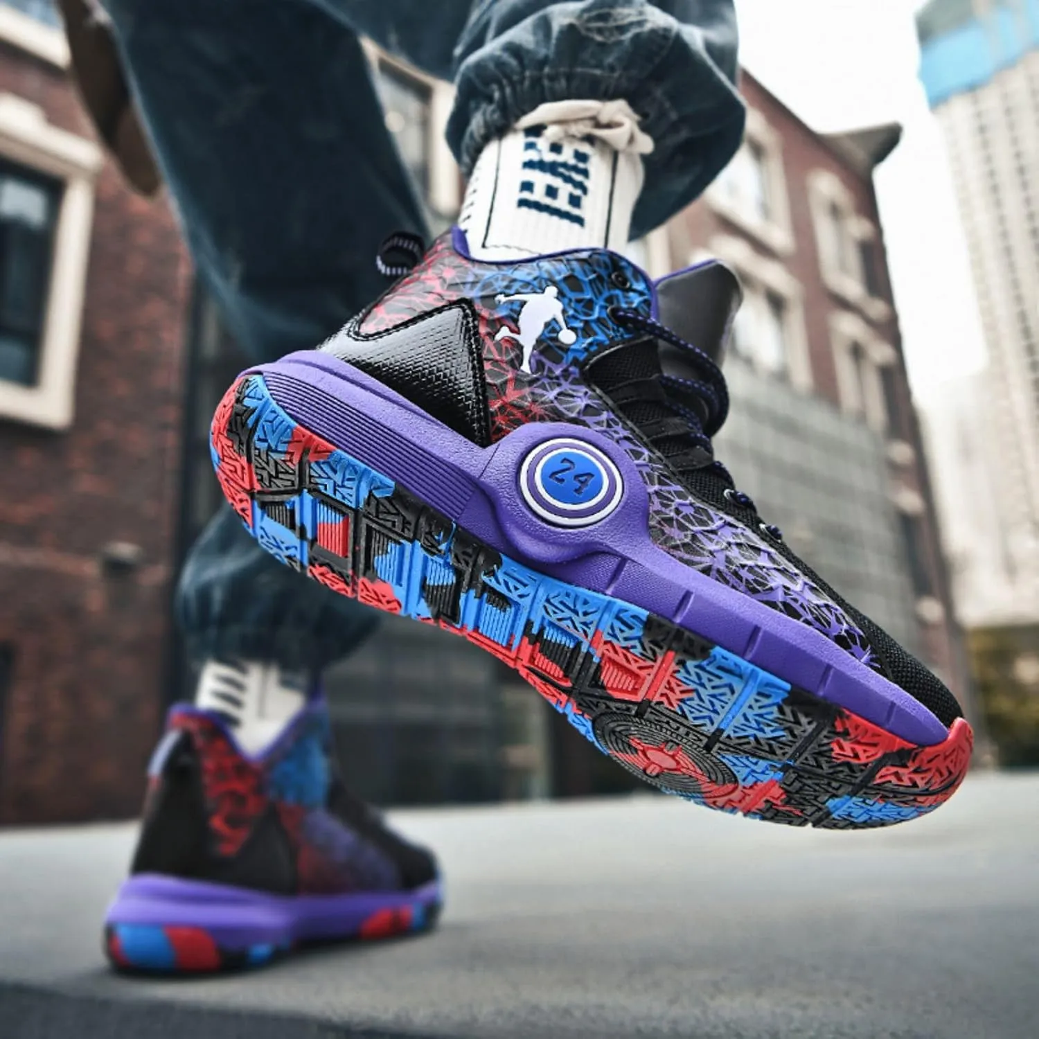New Flying Woven Fashion Basketball Shoes