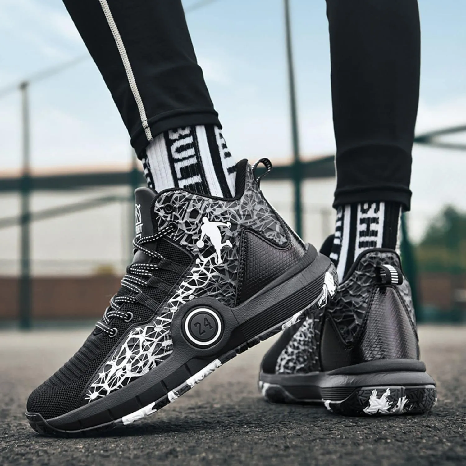New Flying Woven Fashion Basketball Shoes