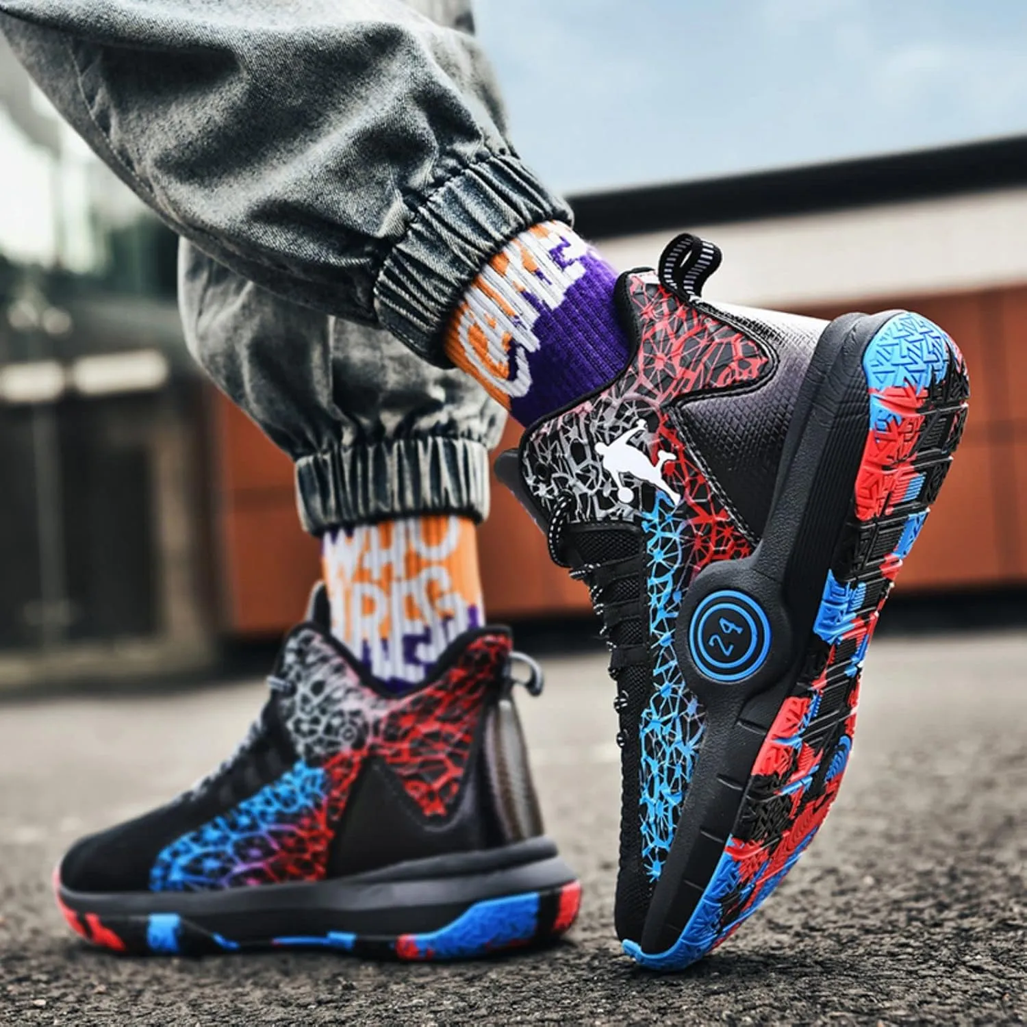 New Flying Woven Fashion Basketball Shoes