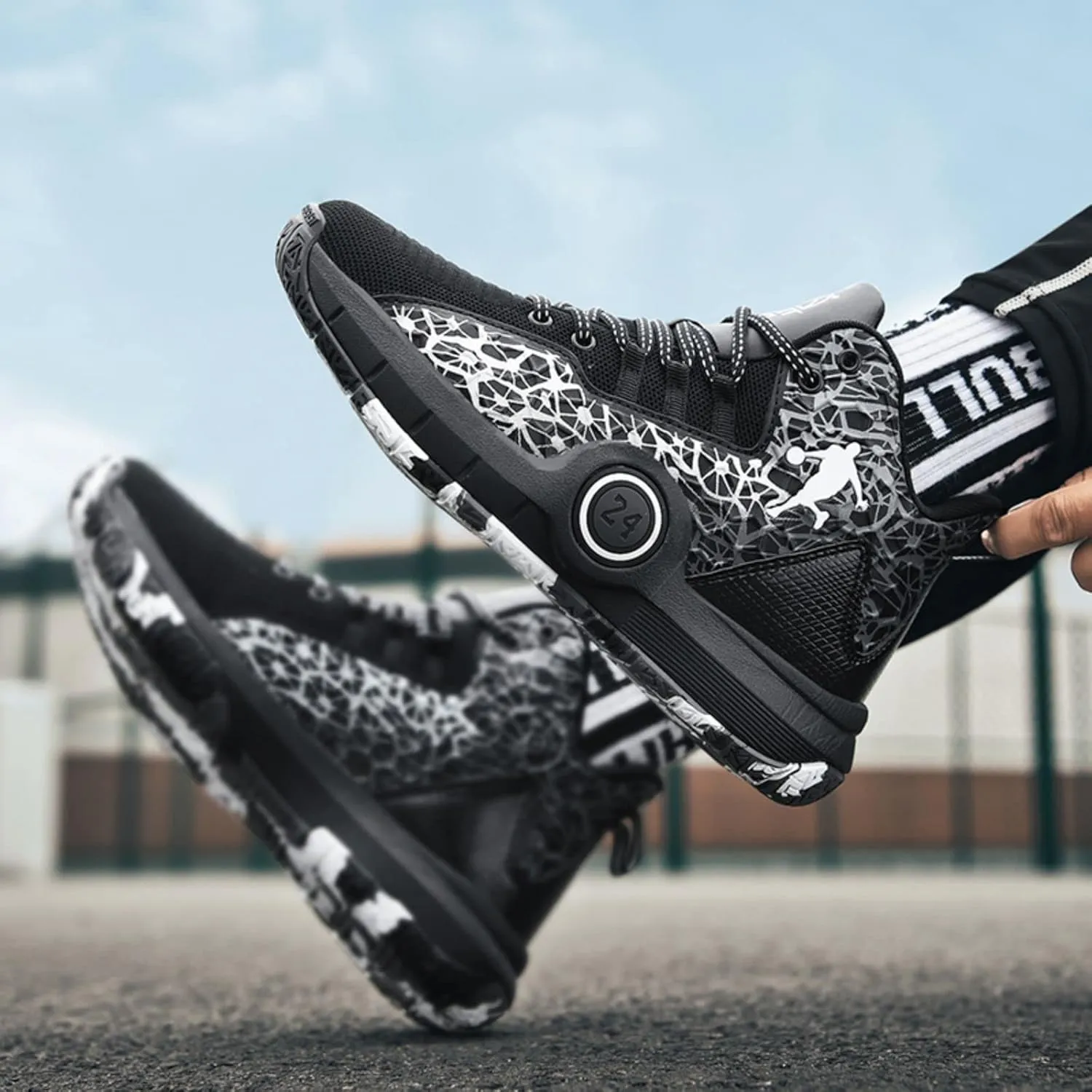 New Flying Woven Fashion Basketball Shoes