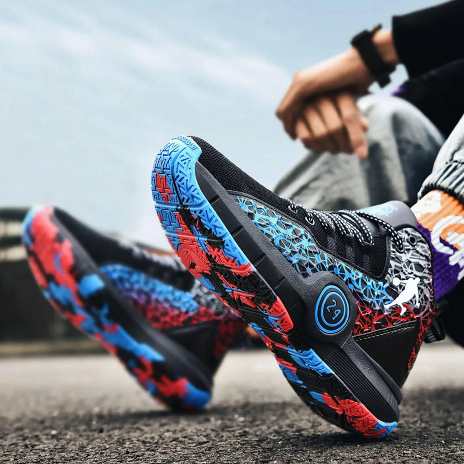 New Flying Woven Fashion Basketball Shoes