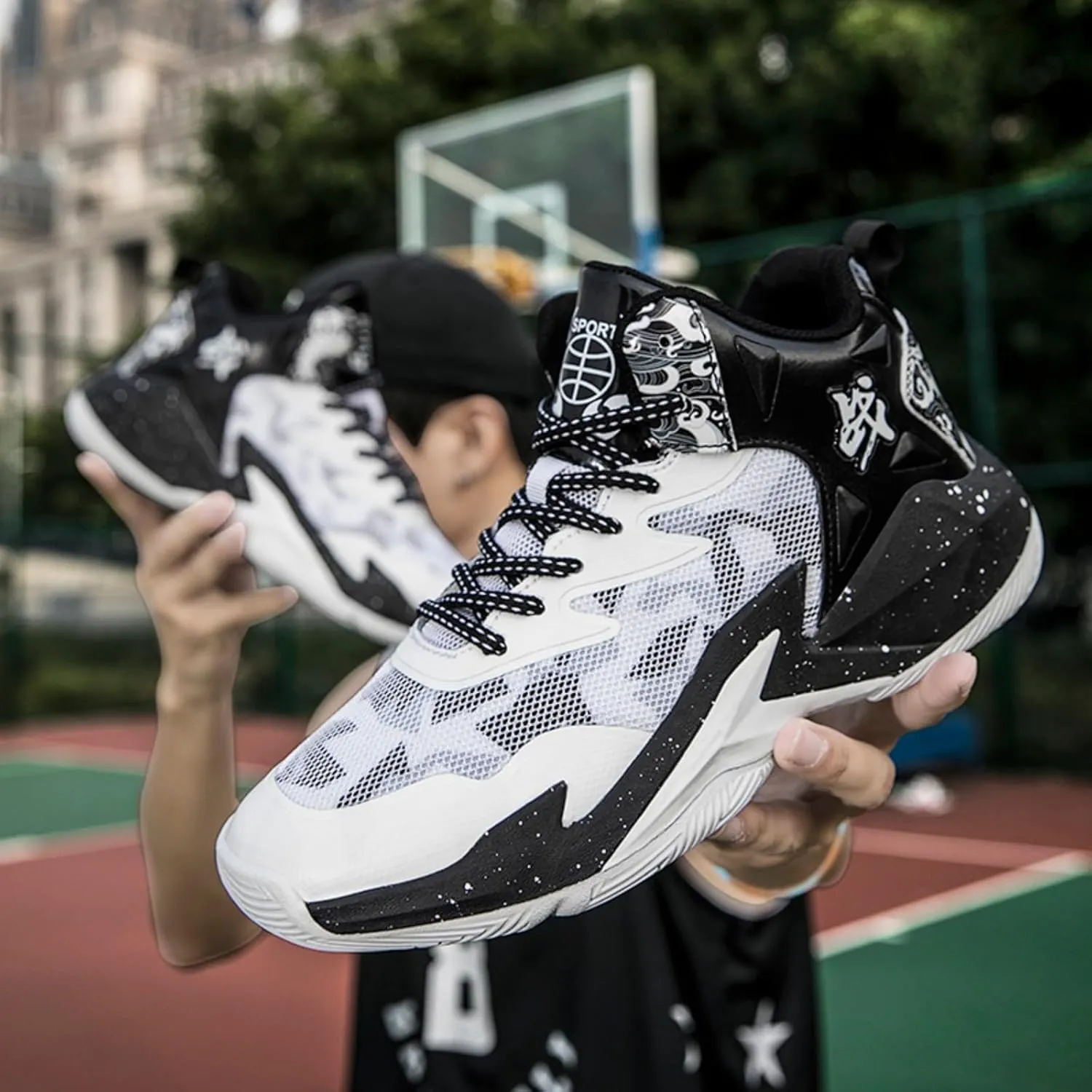 New Flying Woven Fashion Basketball Shoes