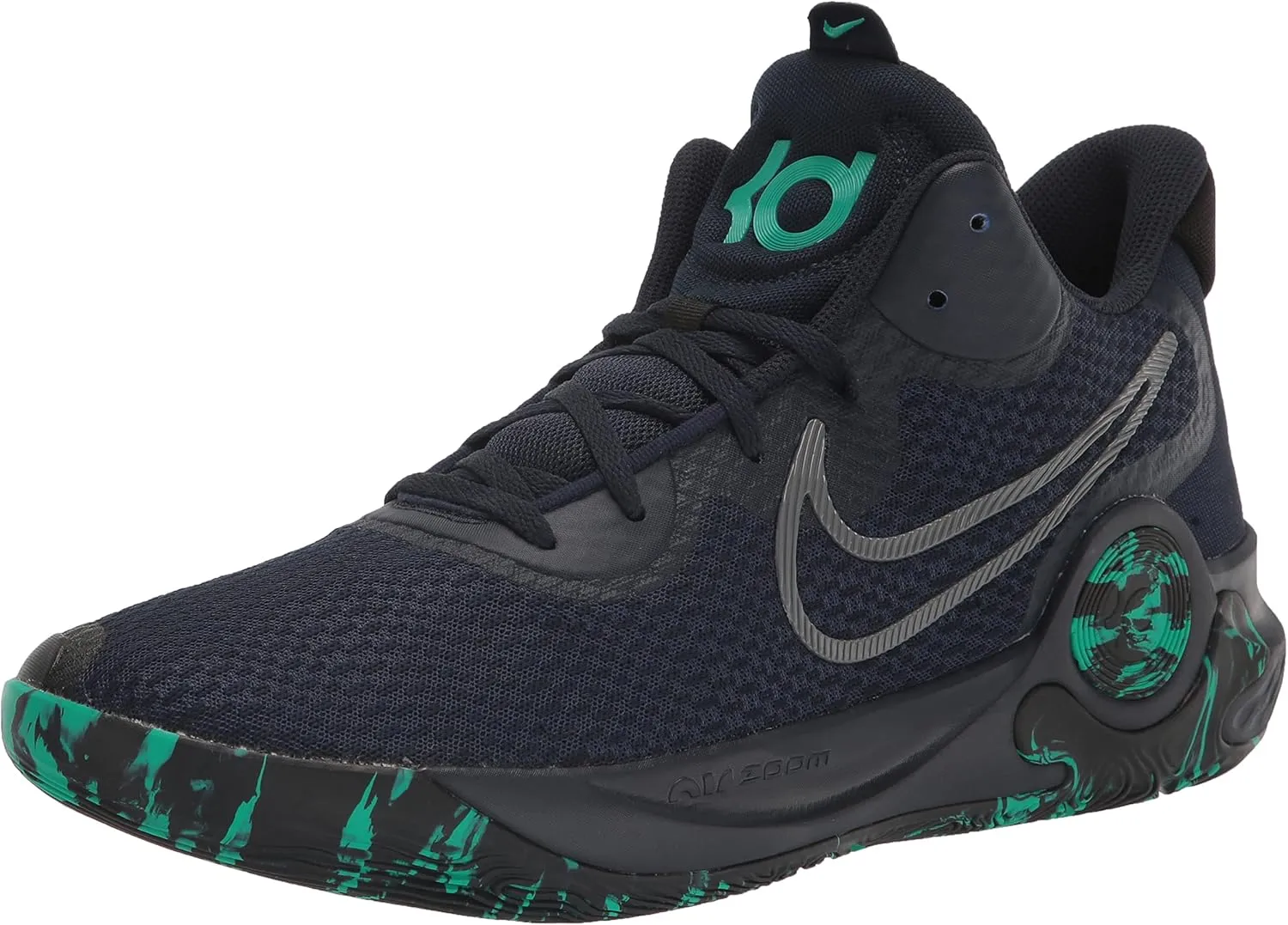 Nike Men's KD Trey 5 IX Basketball Sneakers, Obsidian/Cool Grey-Black, 10 M US