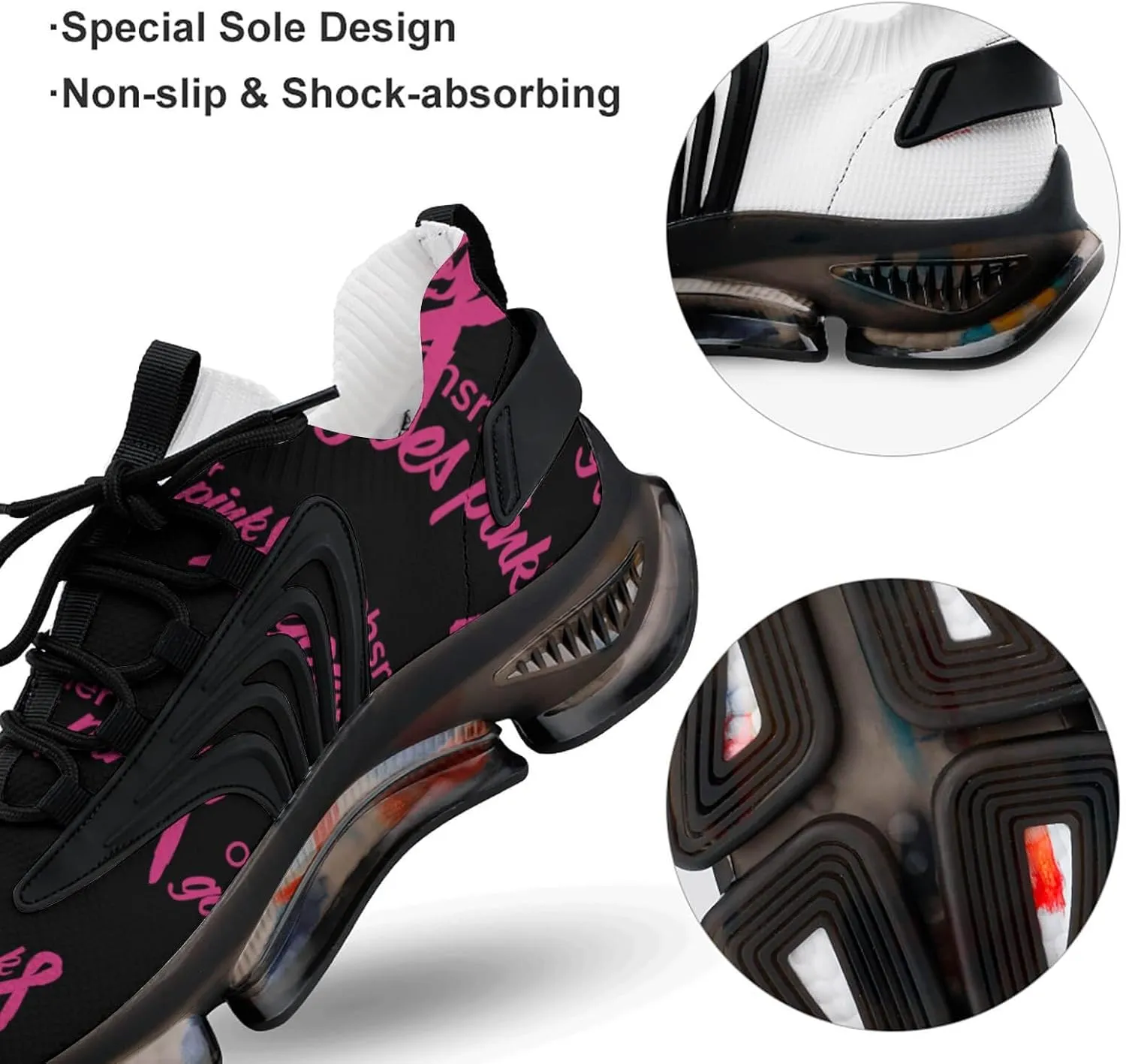 Ochsner Goes Walking Shoes for Men Lightweight Tennis Fashion Elastic Sports Shoes Cushion Basketball Shoes