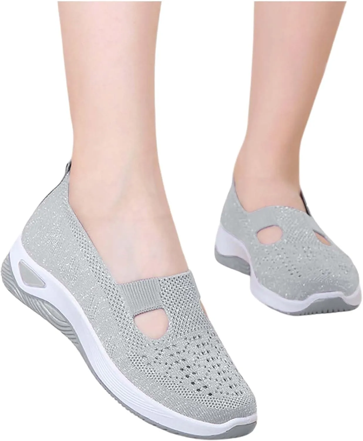 Orthopedic Shoes for Women Breathable Soft Slip On Running Shoes for Men Loafers Ladies Casual Shoes Waterproof Sneakers Brown Tennis Shoe Loafers Shoe