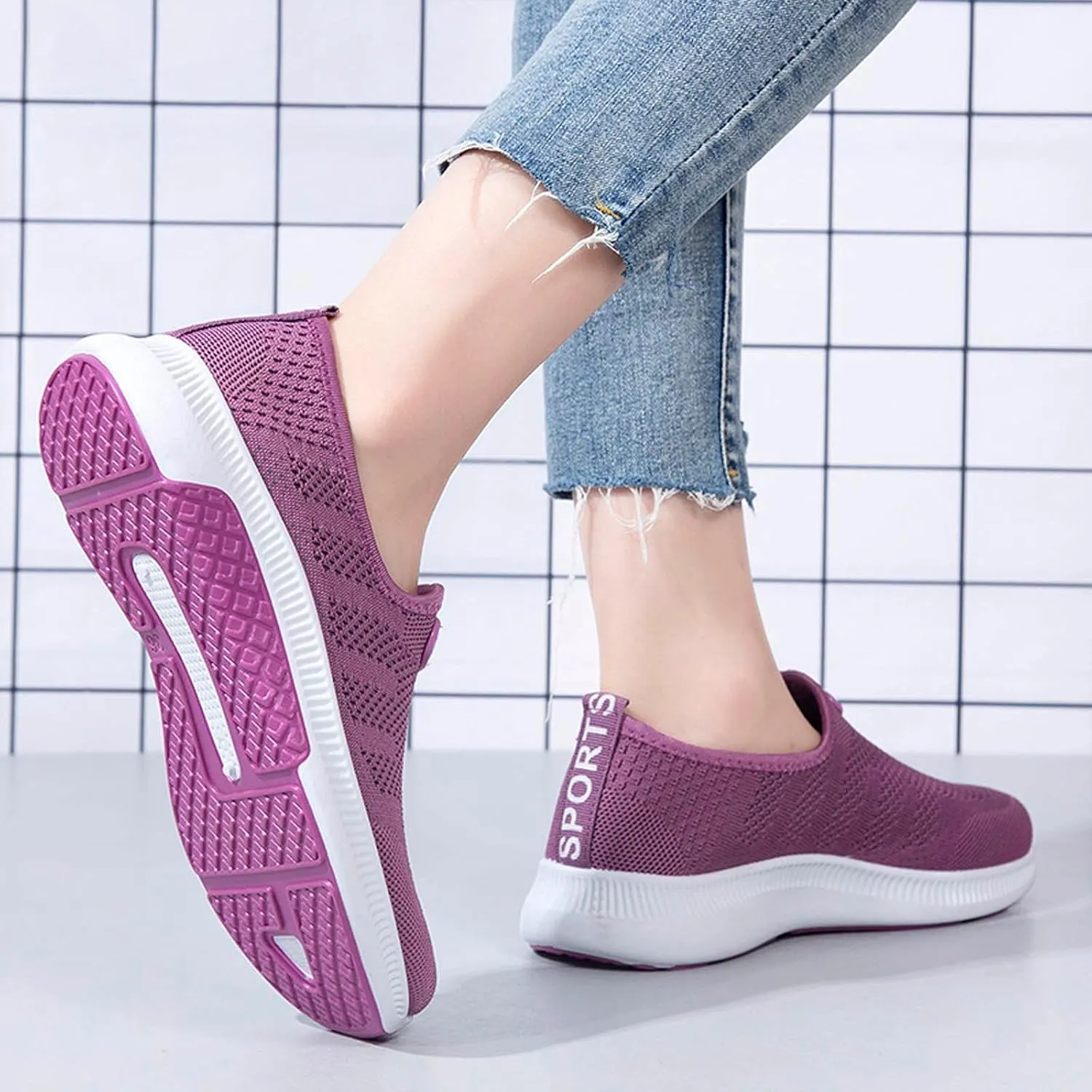 Orthopedic Shoes for Women Wide Width Slip On Zapatos De Trabajo para Mujer Antideslizante Cross Gym Shoes Women Wide Size 8w Womens High Top Sneakers Tenis OrtopéDicos Mujer