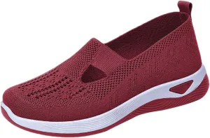 Orthopedic Shoes for Women Woven Orthopedic Running Shoes for Men Flat Feet Casual Slip On Shoes White Sneakers Brown Tennis Shoe Casual Loafers
