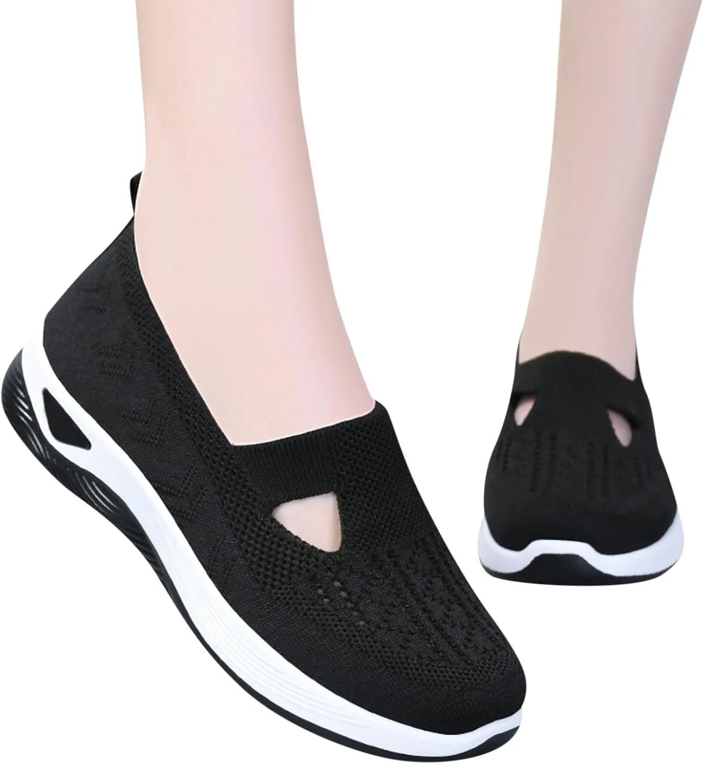 Orthopedic Shoes for Women Woven Slip on Walking Non Slip Work Shoes Women Walking Brown Casual Shoes Women Shoes Sneakers Black Tennis Shoe Casual Loafers