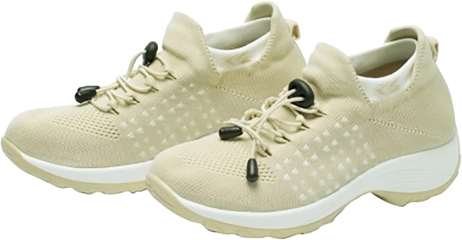 Orthopedic Shoes for Women Woven Slip on Walking Tennis Shoes Men Slip On Shoes Casual Platform Sneakers Black Tennis Shoe Loafers Casual Slip On