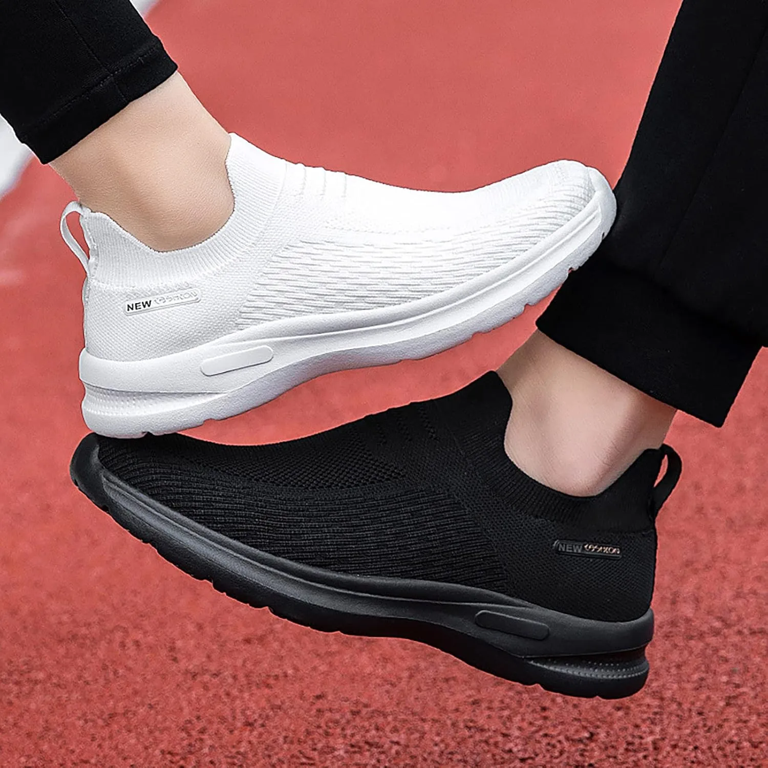 Plantar Fasciitis Shoes Women Slip Ons Zapatos Antideslizantes para Mujer De Cocina Baratos Black and White Running Shoes Women Womens Sneakers Size 6 Slip Ons Size 8 Wide Slip On Shoes for Women