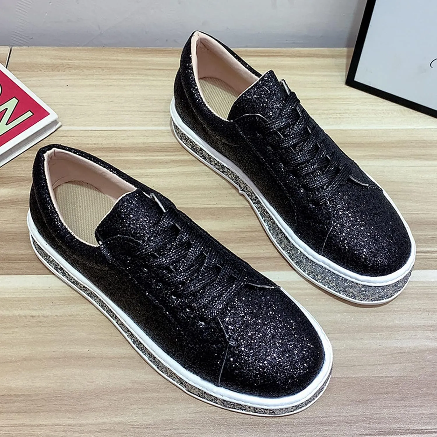 Plantar Fasciitis Walking Shoes Women Slip Ons Brown and Black Slip On Sneakers Women Women Slip On Shoes Wide High Top Sneakers for Women Zapatos para Pies Con Juanetes De Mujer