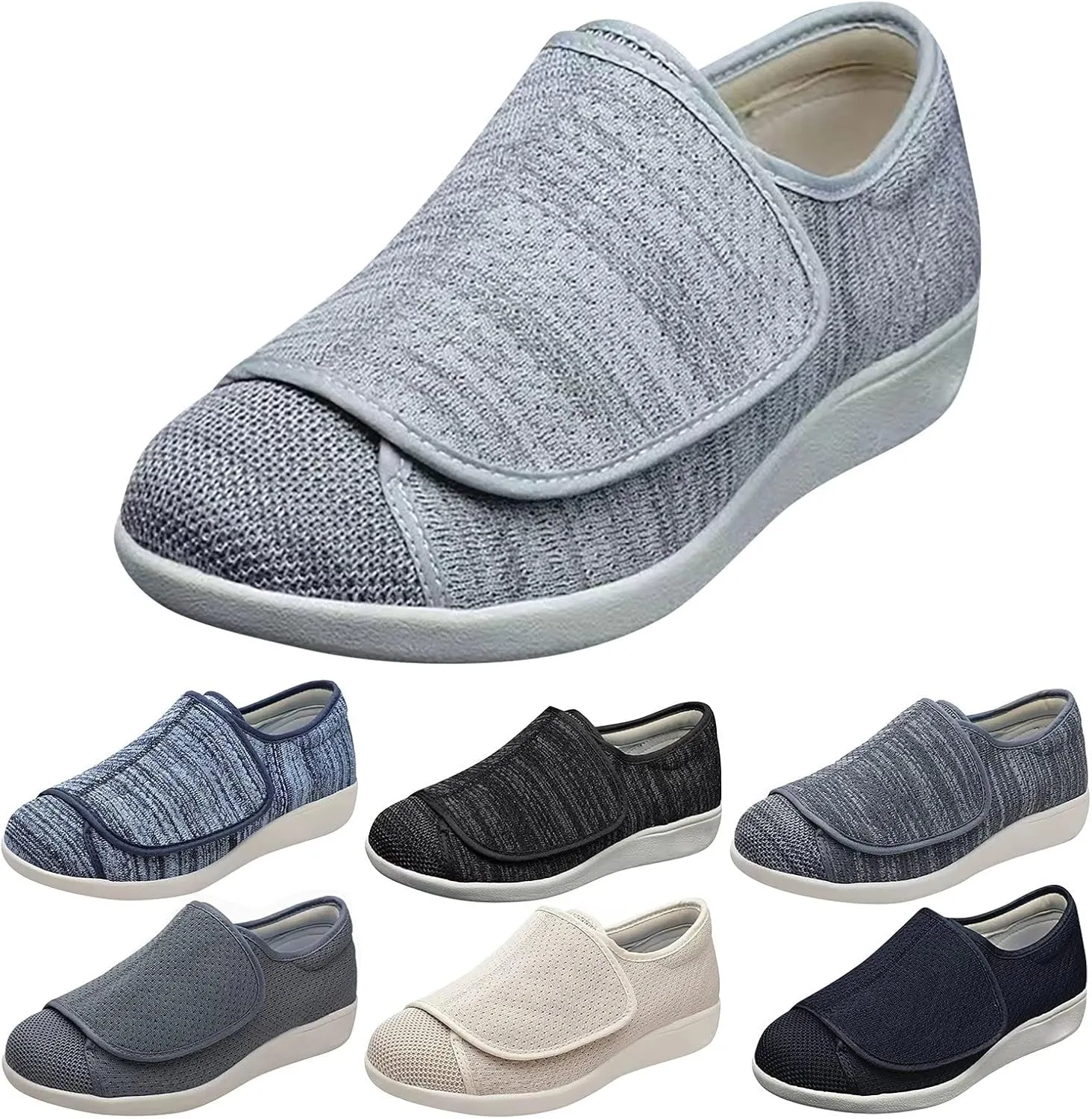 Platform Sneakers for Women Wide Size Tenis Negros para Caminar De Mujer Comodos Cute Black Shoes for Women Trendy All Black Tennis Shoes for Women Wide Toe Walking Shoes Women