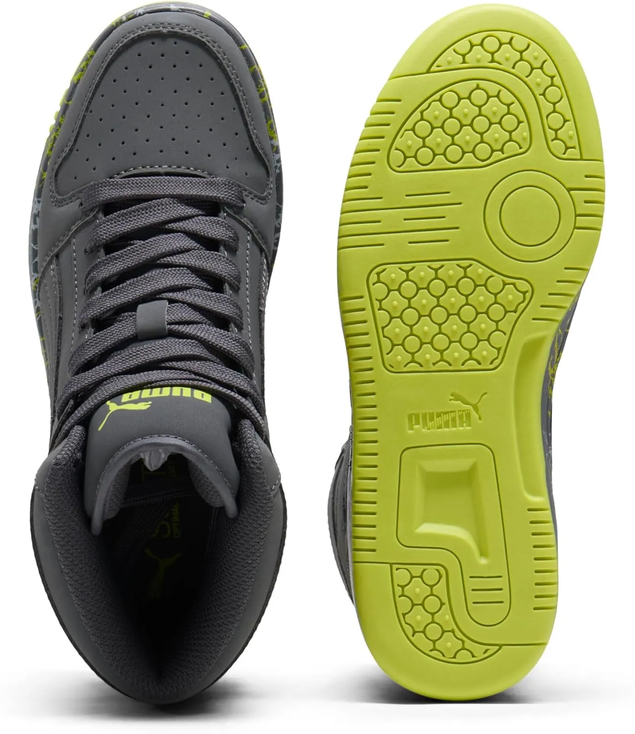 PUMA Unisex-Child Rebound Layup Mid Sneaker