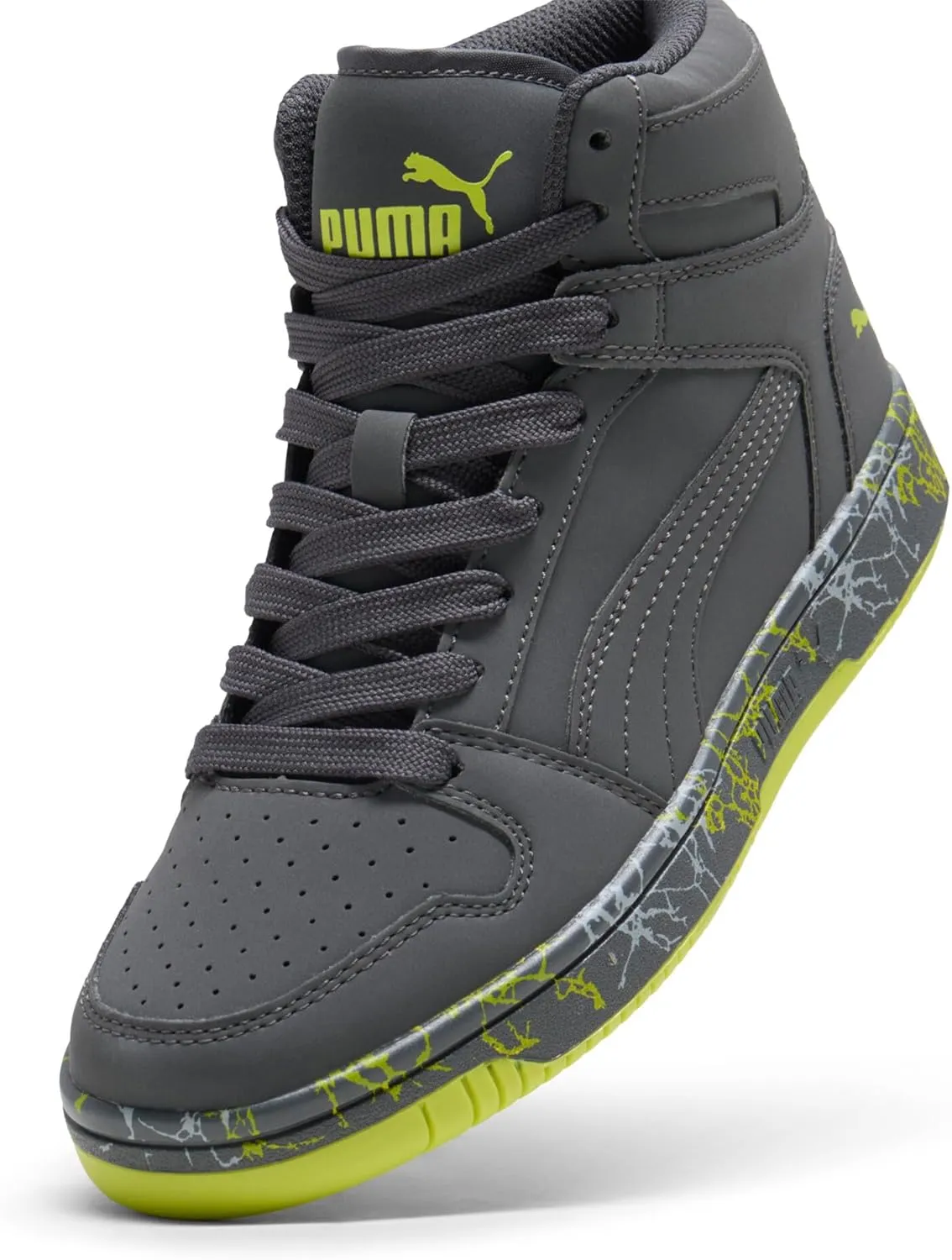 PUMA Unisex-Child Rebound Layup Mid Sneaker