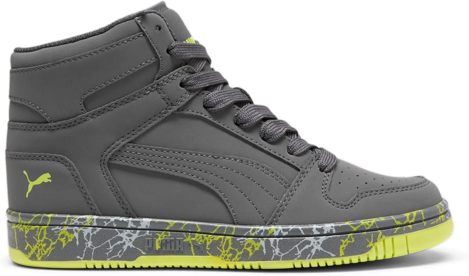 PUMA Unisex-Child Rebound Layup Mid Sneaker
