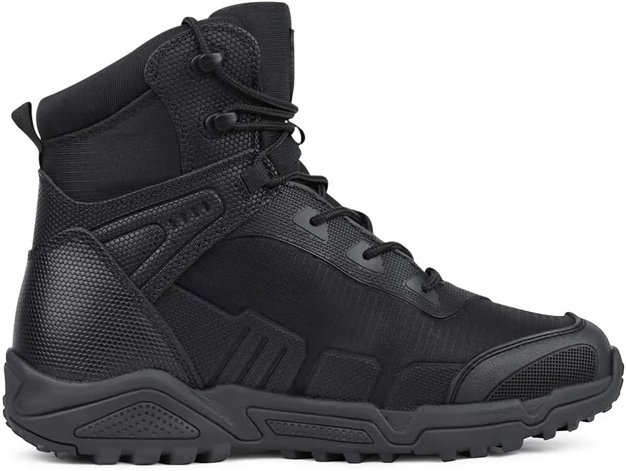 QUNLON Men's military & Tactical Boots Lightweight Combat Boots for Men Breathable Army Jungle Boots Men's Water Resistant Hiking Hunting Outdoor Boots