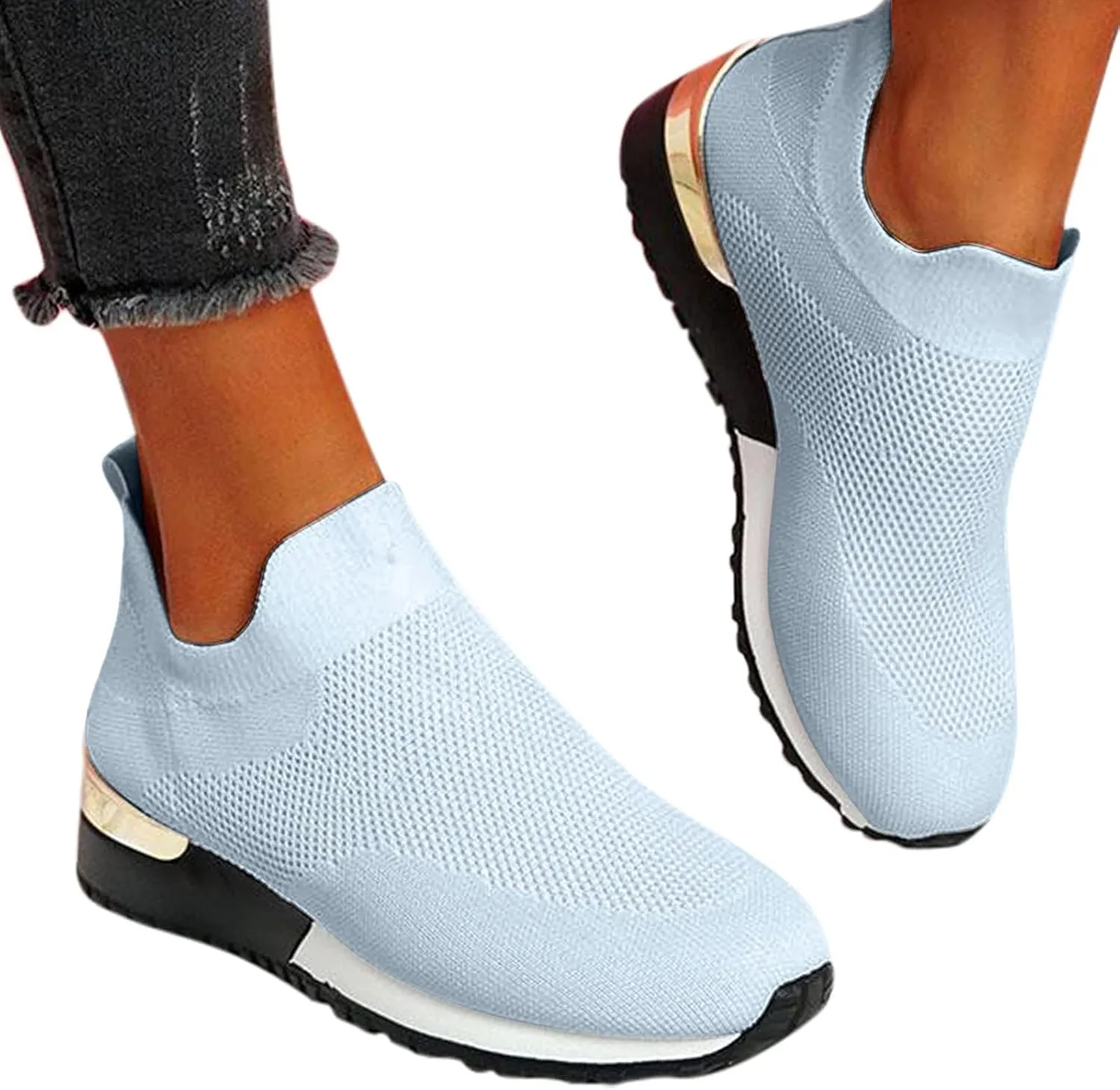 SBGMoSJ Bowling Shoes Women 8.5 Wide Black Slip On Tennis Shoes Nurse Shoes for Women Black Running Shoes for Women Black Walking Shoes for Plantar Fasciitis Women Size 11
