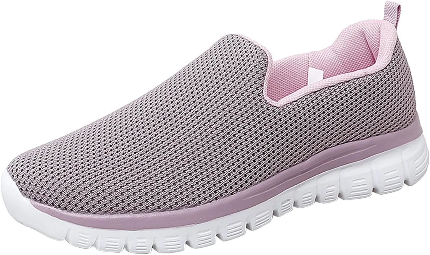 SBGMoSJ Casual Sneakers for Women Wide Zapatos Negros para Mujer Altos Womens Walking Shoes Slip On Sneakers Wide Width Black Tennis Shoes for Women Nursing Zapatos OrtopéDicos para Mujeres El