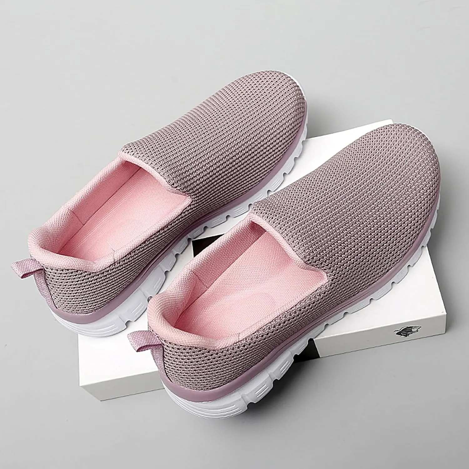 SBGMoSJ Casual Sneakers for Women Wide Zapatos Negros para Mujer Altos Womens Walking Shoes Slip On Sneakers Wide Width Black Tennis Shoes for Women Nursing Zapatos OrtopéDicos para Mujeres El