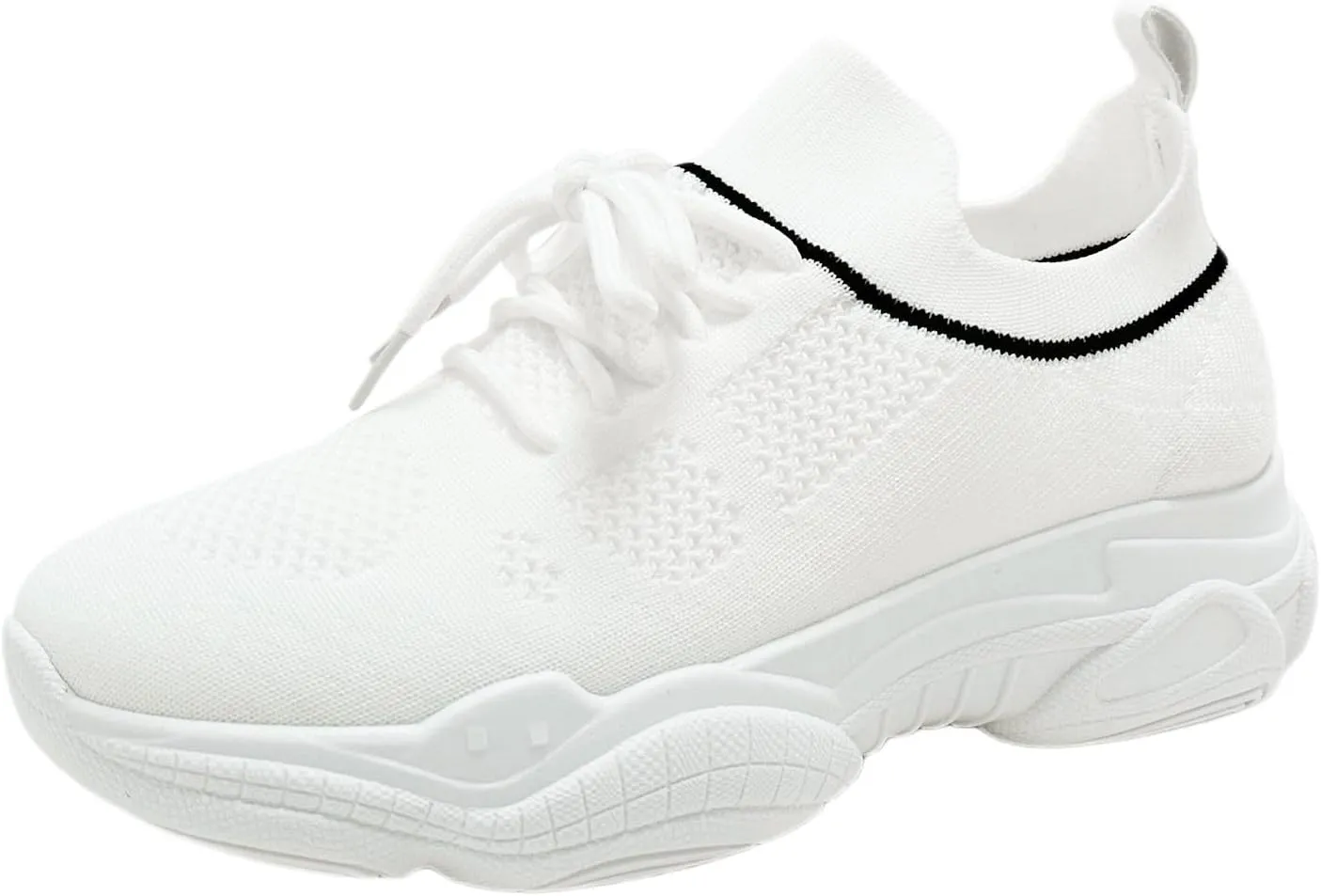 SBGMoSJ Casual Sneakers Women with Lanyard Women's Athletic Shoes 9 Wide Comfy Shoes for Women for Work Nurse Walking Shoes Women Wide Toe Box Womens Walking Sneakers Slip Ons