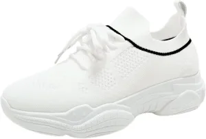 SBGMoSJ Casual Sneakers Women with Lanyard Women's Athletic Shoes 9 Wide Comfy Shoes for Women for Work Nurse Walking Shoes Women Wide Toe Box Womens Walking Sneakers Slip Ons