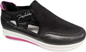SBGMoSJ Platform Sneakers for Women Nurses Shoes for Women Comfortable Non Slip White Women Slip On Shoes Casual Women's Sneakers Size 8 Wide Comfy Black Shoes for Women Dressy