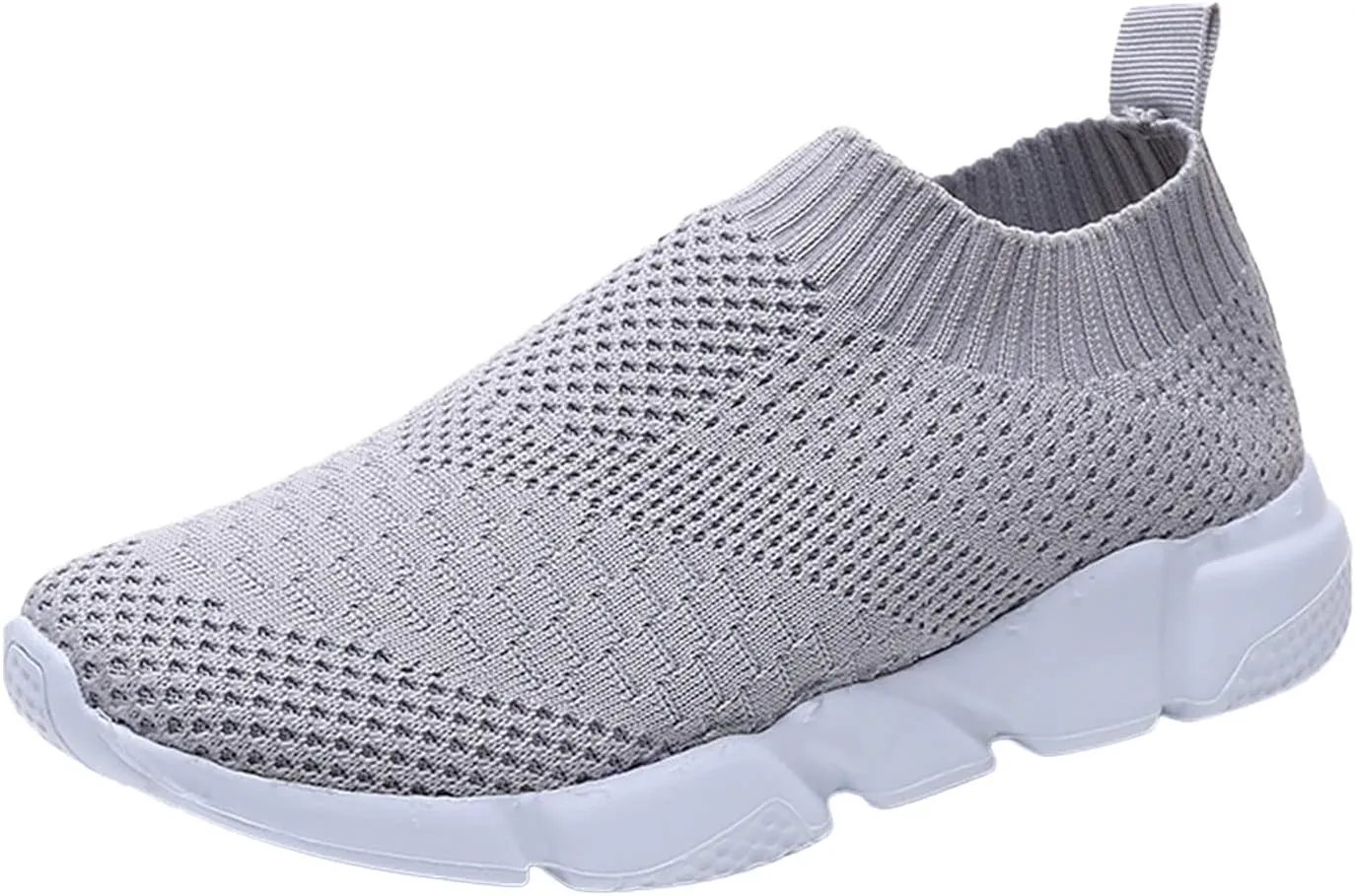 SBGMoSJ Sneakers for Women Walking Mule Shoes for Women Slip On Heels Womens Shoes Hiking Womens Slip On Sneakers Black Grey Womens Non Slip Black Work Shoes Wide Width