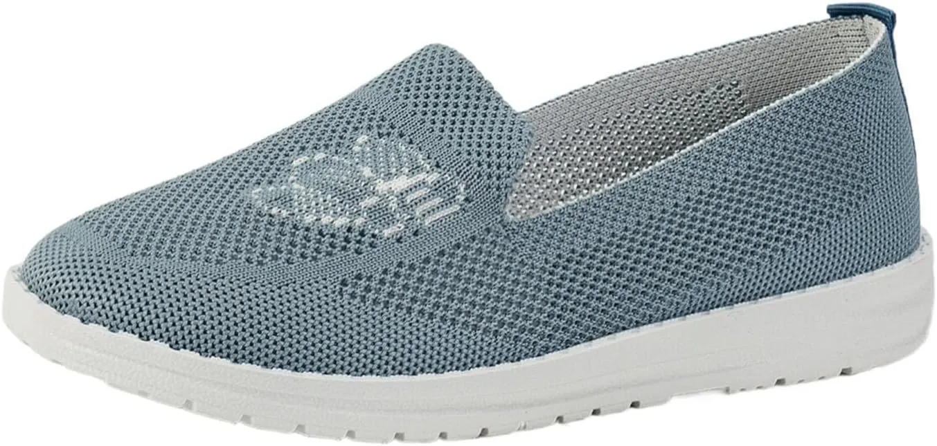 SBGMoSJ Women Sneakers Size 10 Slip On Women's Athletic Shoes 9 Wide Sneakers Women Trendy Fashion Walking Sneakers for Women Wide Toe Walking Shoes Women
