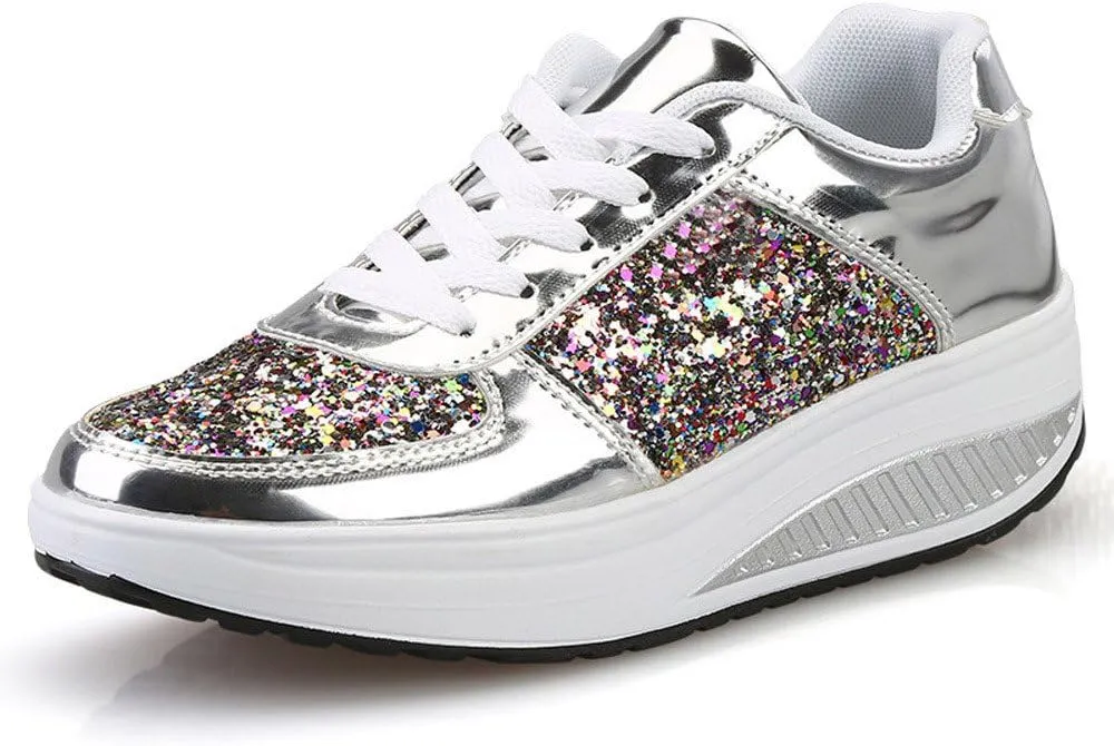 SBGMoSJ Womens Black Platform Fashion Sneakers Red and White Athletic Shoes Women's Womens Wide Width Shoes Dressy Casual Chunky Sneakers for Women Trendy Cute Comfy Fall Shoes Women