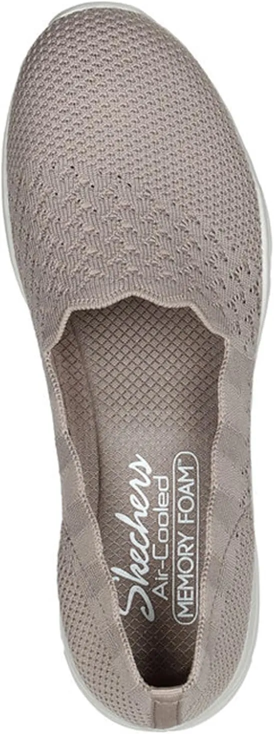 Skechers Women's Seager - Stat - Scalloped Collar, Engineered Skech-Knit Slip-on - Classic Fit