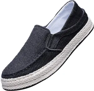 Slip on Loafers Men Comfort Memory Foam Breathable Mesh Fashion Low Top Sneakers Non Slip Travel Jogging Athletic Running Shoes