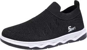 Slip on Walking Shoes for Men Casual Dressy Memory Foam Breathable Lightweight Fashion Sneakers Non Slip Arch Support Vacation Athletic Running Shoes