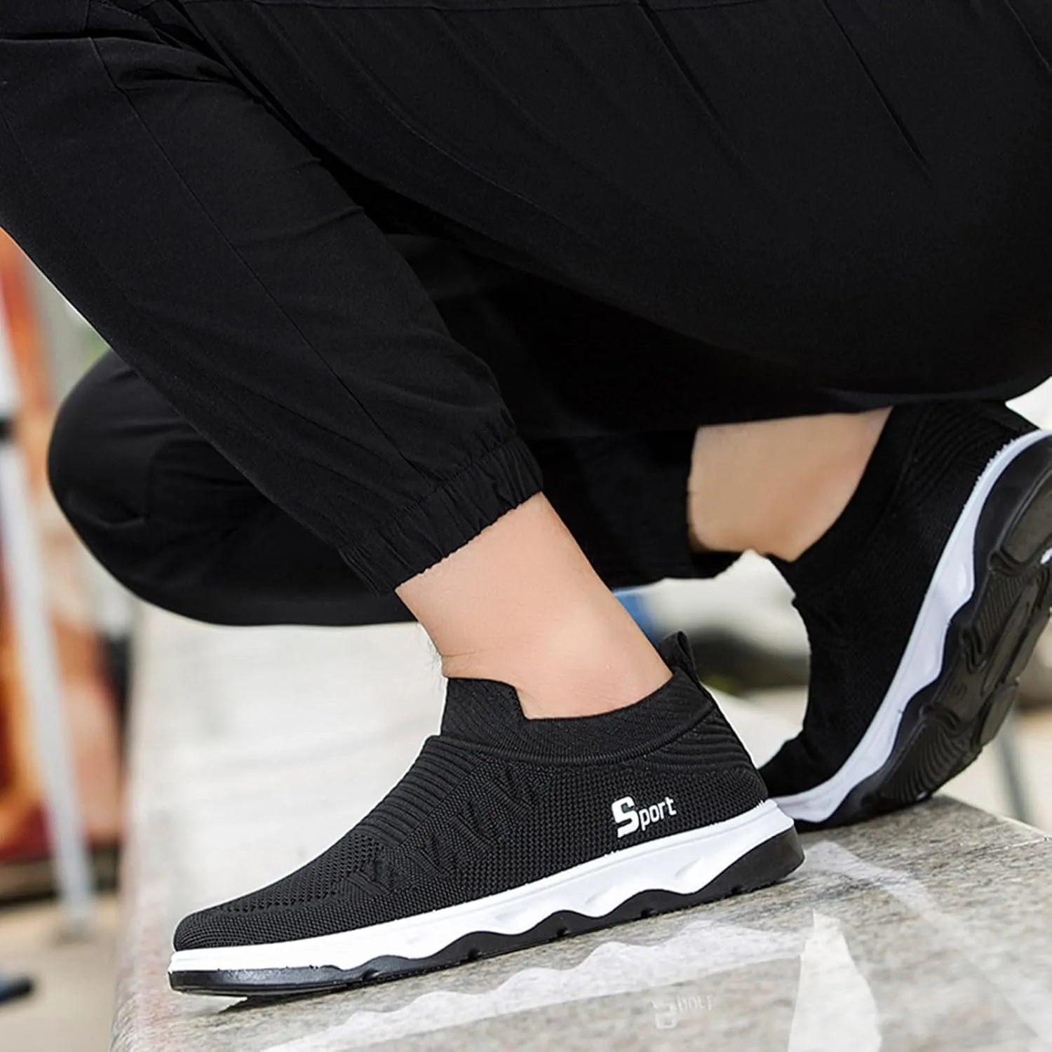 Slip on Walking Shoes for Men Casual Dressy Memory Foam Breathable Lightweight Fashion Sneakers Non Slip Arch Support Vacation Athletic Running Shoes