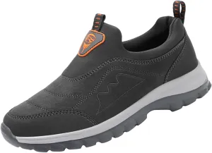 Slip on Walking Shoes for Men Comfort Memory Foam Breathable Mesh Fashion Sneakers Non Slip Arch Support Cushioning Training Gym Shoes Wide Width