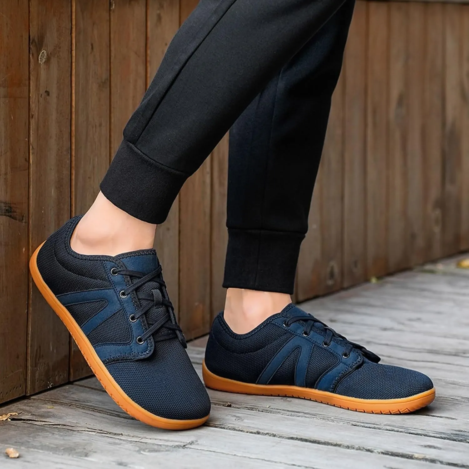 Slip on Walking Shoes for Men Comfortable Memory Foam Ultra Lightweight Breathable Fashion Sneakers Lace Up Non Slip Arch Support Vacation Training Gym Shoes Wide Width
