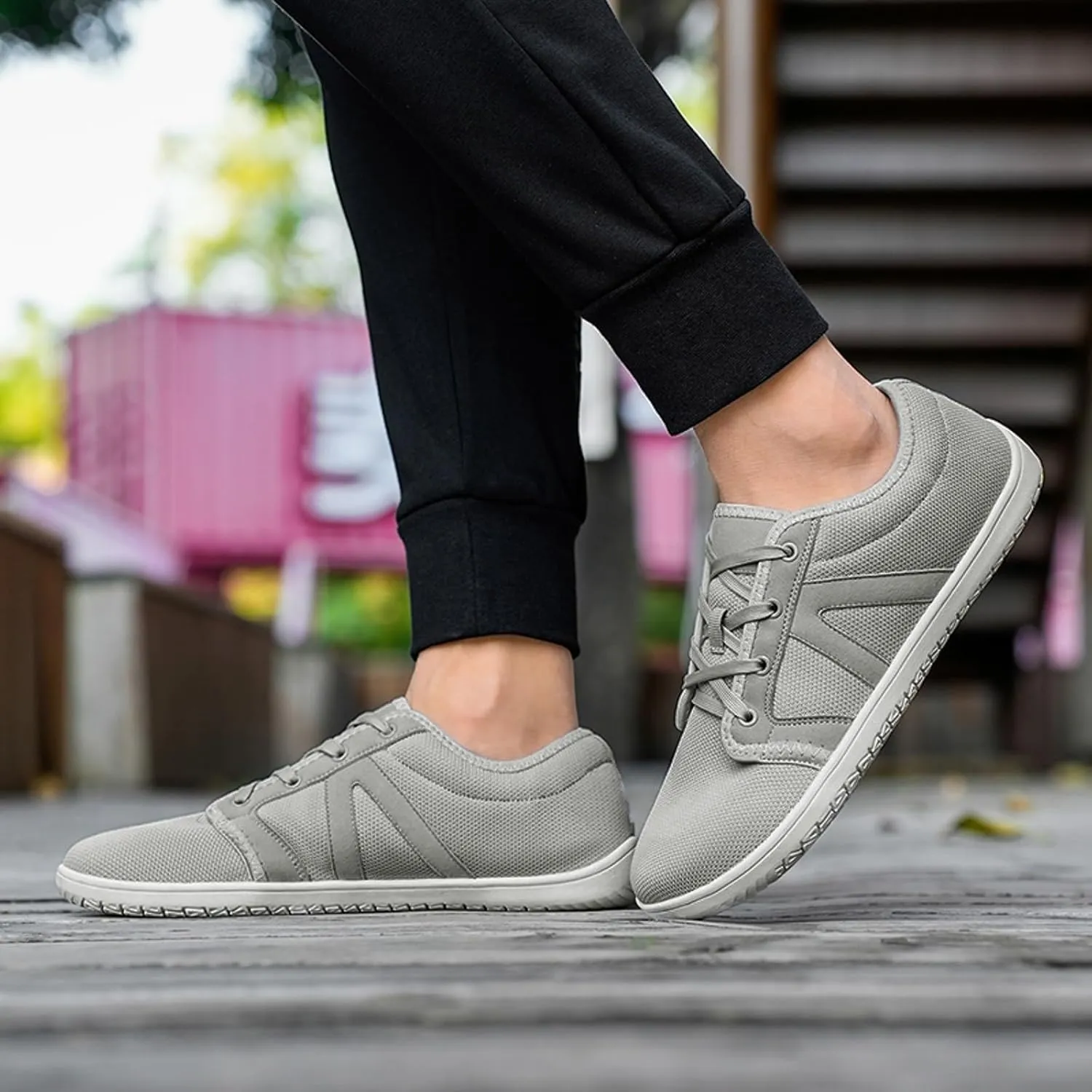 Slip on Walking Shoes for Men Comfortable Memory Foam Ultra Lightweight Breathable Fashion Sneakers Lace Up Non Slip Arch Support Vacation Training Gym Shoes Wide Width
