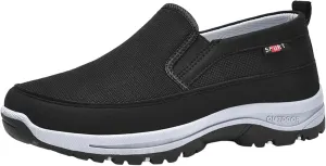 Slip on Walking Shoes for Men Comfortable Memory Foam Ultra Lightweight Breathable Fashion Sneakers Non Slip Arch Support Cushioning Athletic Running Shoes