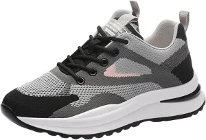 Slip on Walking Shoes for Women Dressy Knitted Non Slip Vintage Wide Running Shoes Breathable Casual Gym Tennis Shoes Lightweight Sneakers Indoor Outdoor