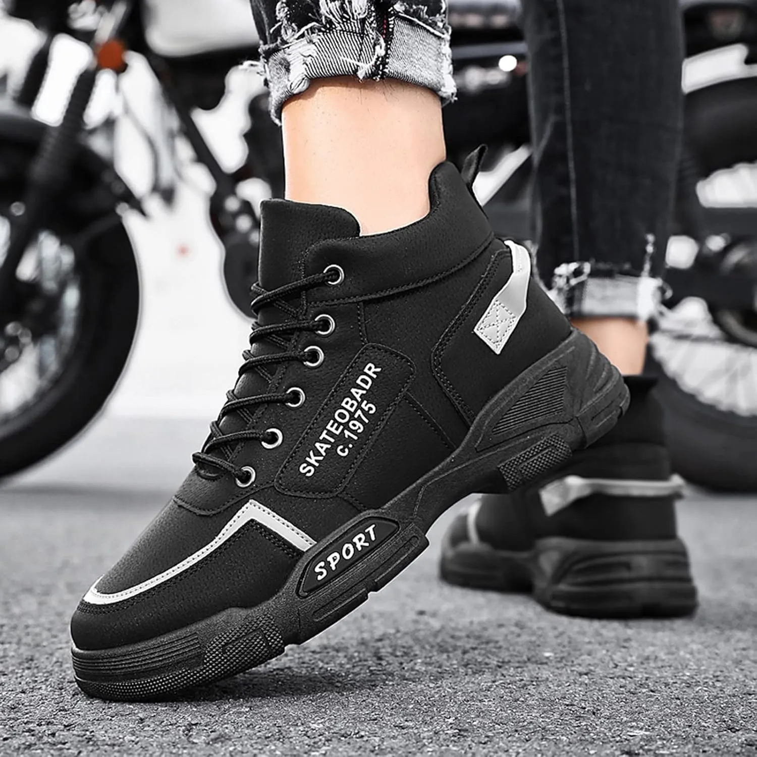 Slip on Walking Shoes Men Comfort Memory Foam Breathable Hiking Shoes Lightweight Fashion Sneakers Non Slip Arch Support Vacation Training Gym Shoes Wide Width