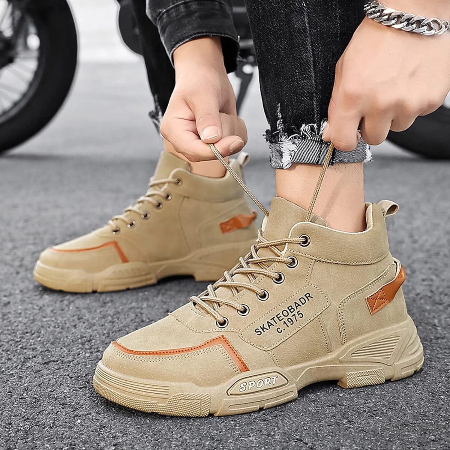 Slip on Walking Shoes Men Comfort Memory Foam Breathable Hiking Shoes Lightweight Fashion Sneakers Non Slip Arch Support Vacation Training Gym Shoes Wide Width